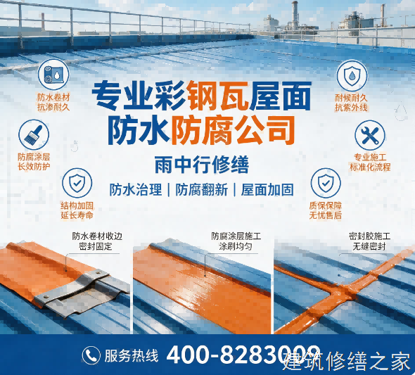 扬州2026江都市 彩钢瓦屋面防水 哪些注意事项